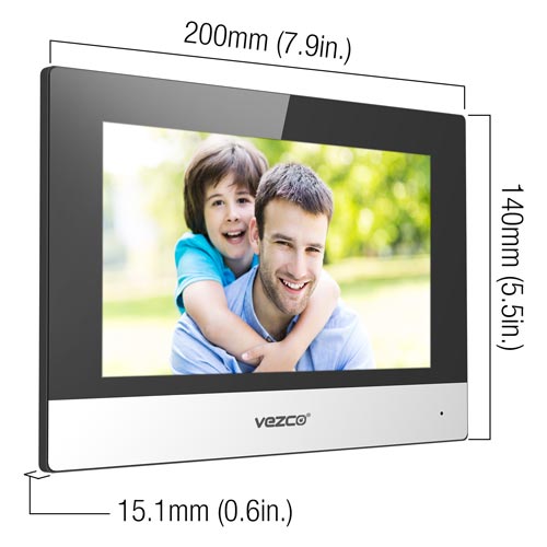 Touch Screen + Video Indoor IP + Wi-Fi Station Intercom + 7 Inch Touch ...